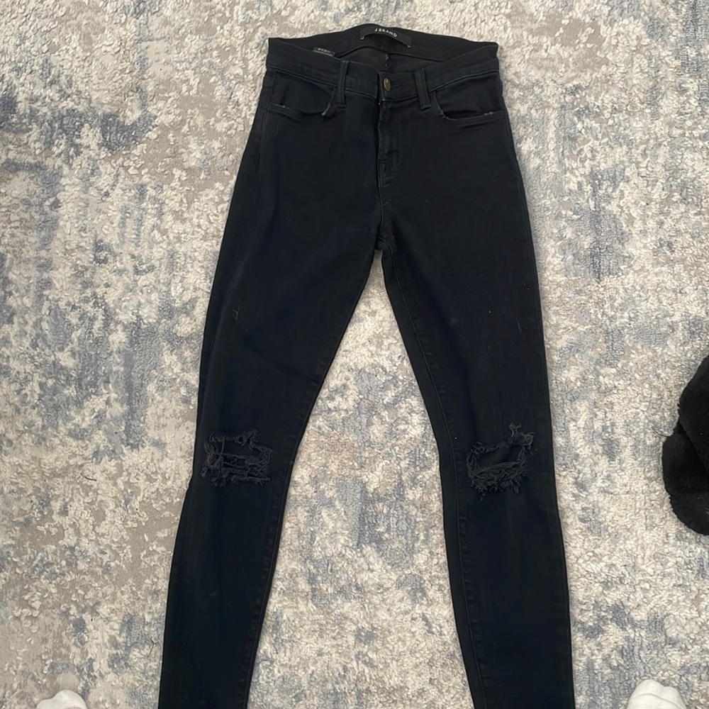 JBRAND BLACK SKINNY JEANS RIPPED